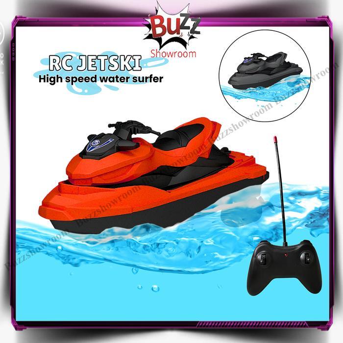 Terlaris RC JetSki Speed Boat Perahu motor Mainan Anak Remote Control JetSky SALE