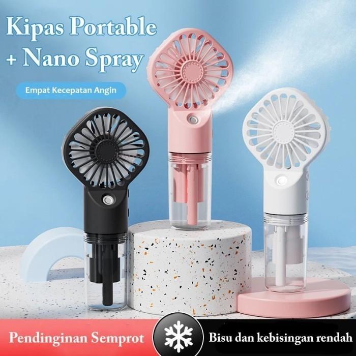 F3 KIPAS NANO SPRAY KIPAS AC MINI PORTABLE HAND HELD SPRAY FAN