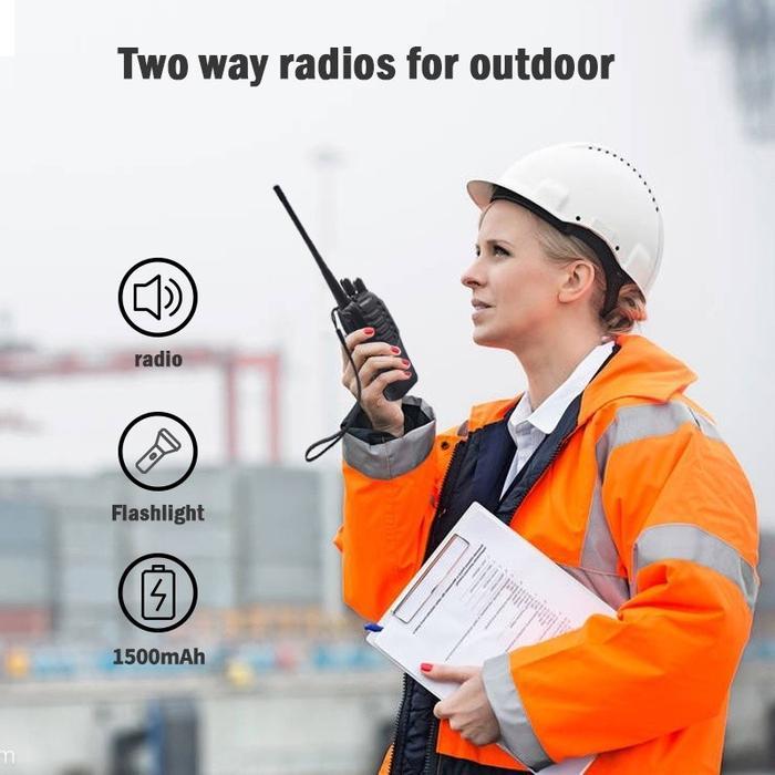 Best Seller Gogoo Radio Ht Mini Jarak Jauh 2 Units Walkie Talkie 5Km Waterproof Portable Walkie