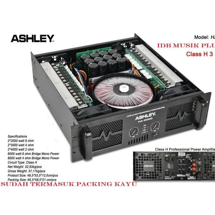 Promo Power Ampli Class H Ashley Ha5000 Ha 5000 Original