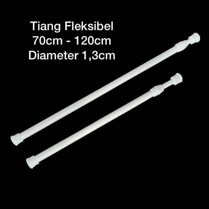 Tongkat Serbaguna Gantungan Fleksibel 70Cm 120Cm Curtain, Tiang