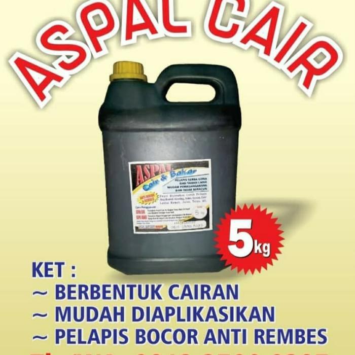 Aspal Cair 5 Kg [Promo Liquid Aspal 5 Kg] - Emulsion - Untuk Asbes Dak