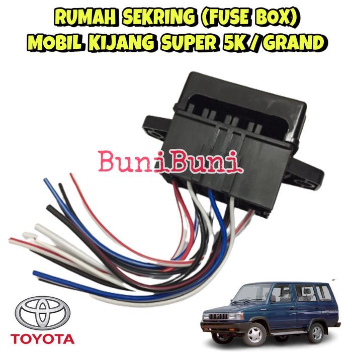 "New" Fuse Box / Rumah Sekring Sikring Mobil Kijang Super 5K / Rover / Grand Komplit Sekring