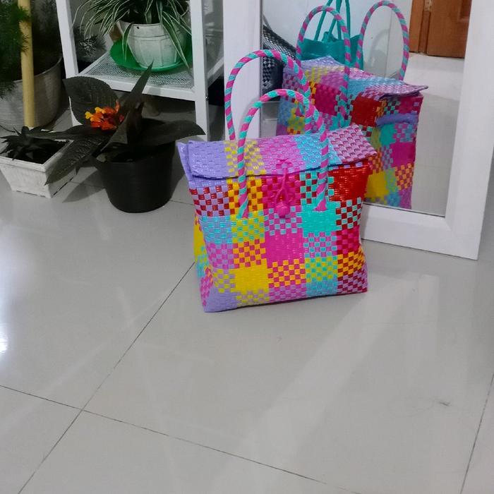 Tas Koper Murah/Tas Tutup Piknik/Tas Belanja Anyaman Plastik Tbk