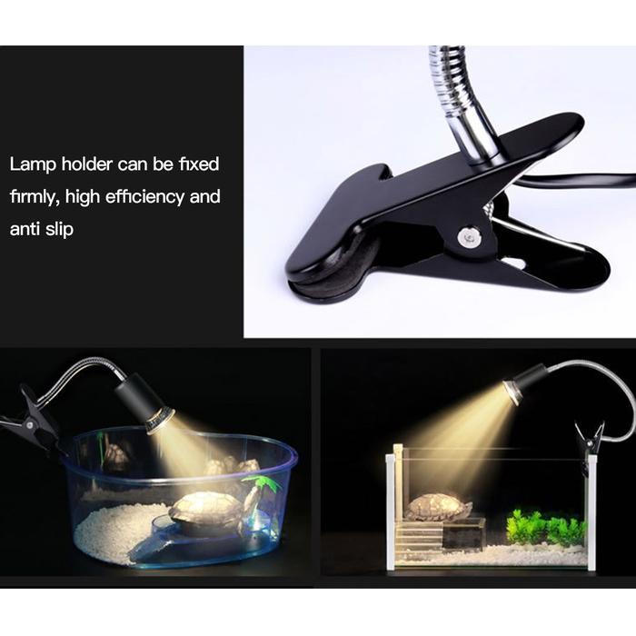 Paket Fitting Panjang Pendek Lampu Reptil UVA UVB Penghangat Reptil Kura Kura Iguana