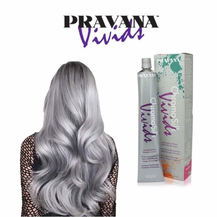 Pravana Vivids Silver/ pewarna rambut silver/abu/cat rambut silver
