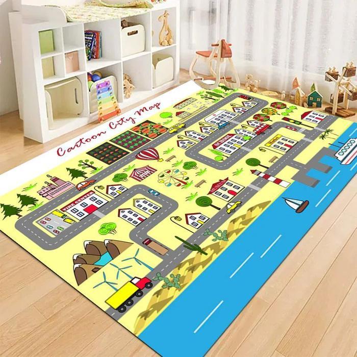 YBOS - Karpet Lantai Karpet Anak-Anak Karpet Edukasi Karpet Bermain 150x100
