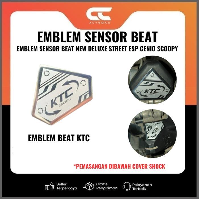 Emblem Stainless Cover Sensor Beat Esp Deluxe Led Street Genio Scoopy New Terbaik