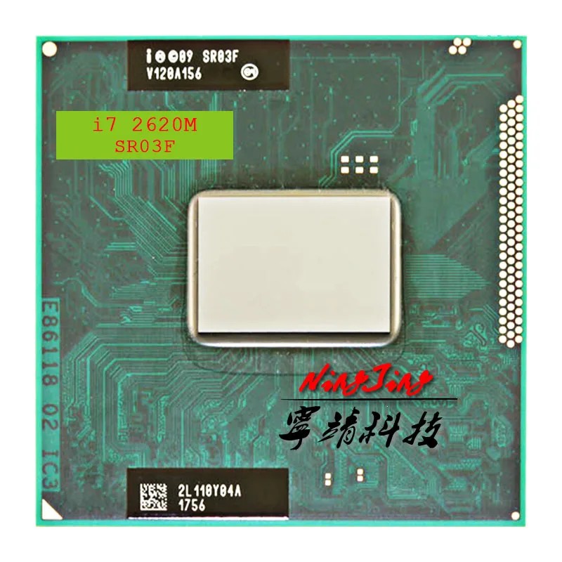 Intel Core i7-2620M i7 2620M SR03F 2.7 GHz Used Dual-Core Quad-Thread CPU 4M 35W Socket G2 /