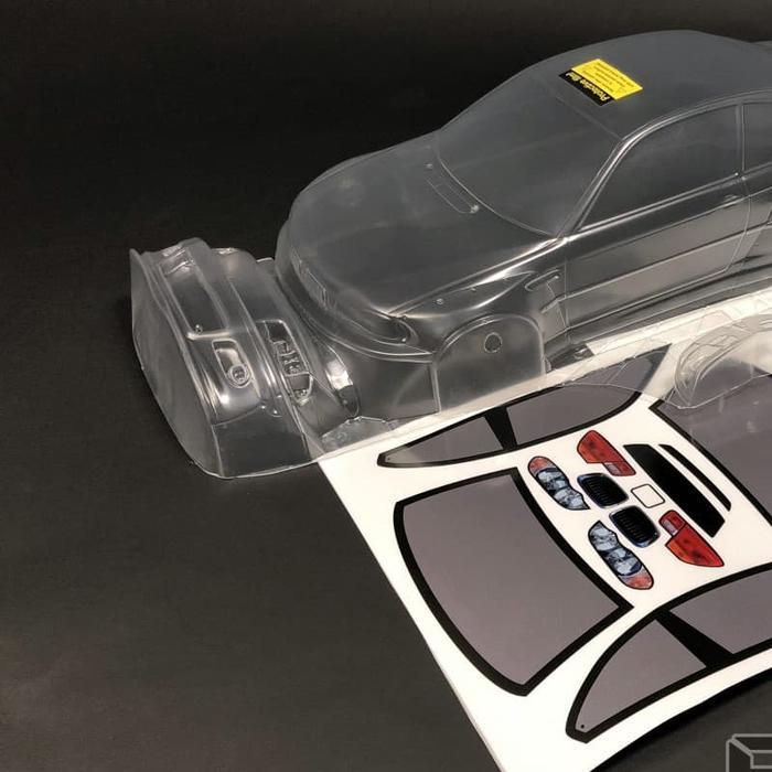 APLASTICS RC BMW M3 E46 PANDEM CLEAR BODY (196MM) #AP-E46P