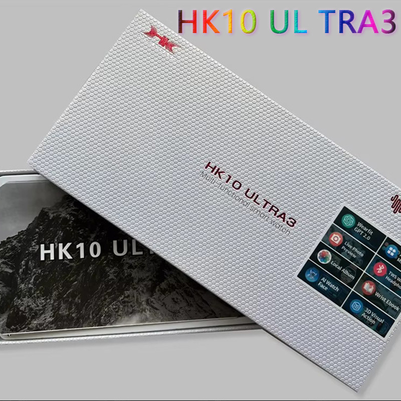 4GB ROM 2026 HK10 Ultra 3 AMOLED Smartwatch Men HK9 Upgraded ChatGPT NFC SmartWatch Dynamic Island
