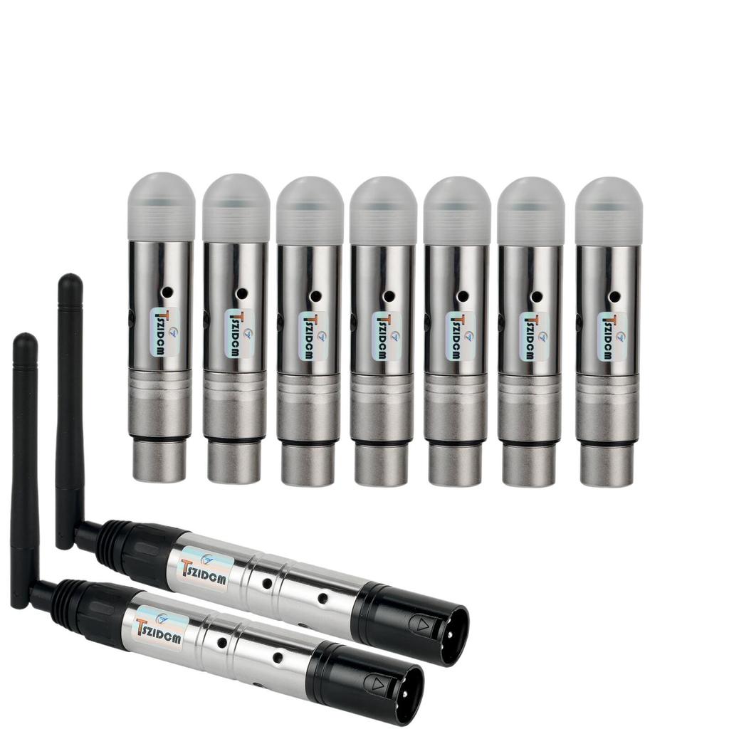 Wireless DMX 512 System 2.4G Wireless Female Receivers/Male Transmitter LED DMX512 DMX Dfi DJ