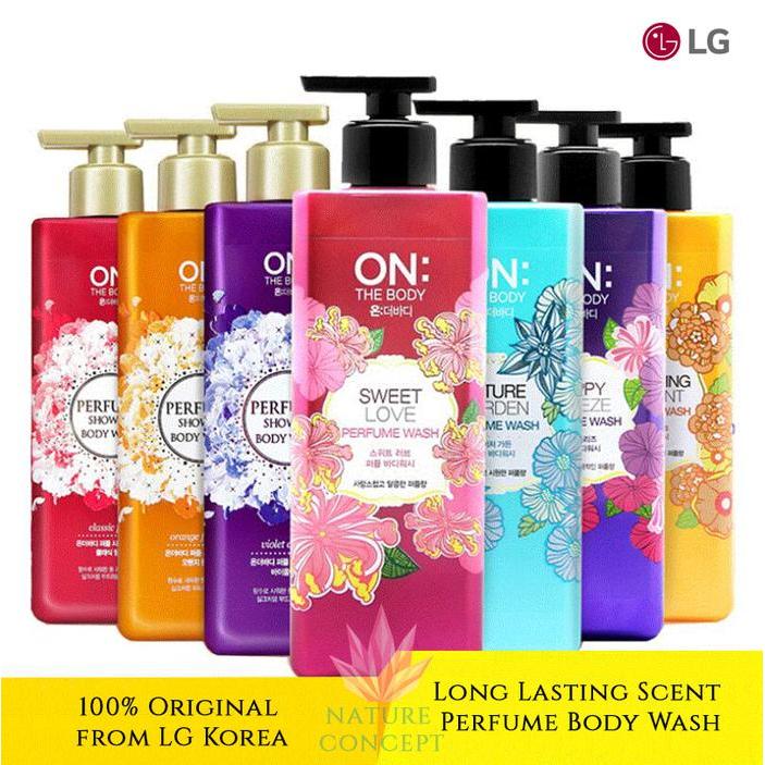 TERLARIS LG ON THE BODY Long Lasting Perfume Body Wash asli KOREA Sabun Cair