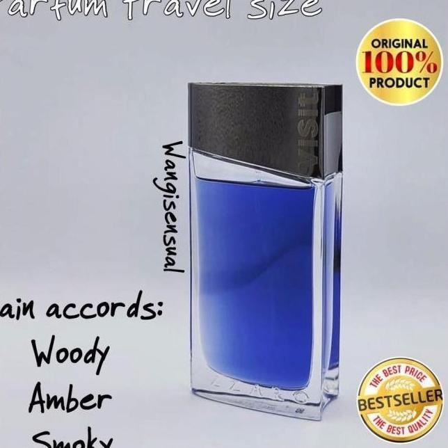 Parfum Travel Size Azzaro Visit For Men 50ml ( TANPA BOX )