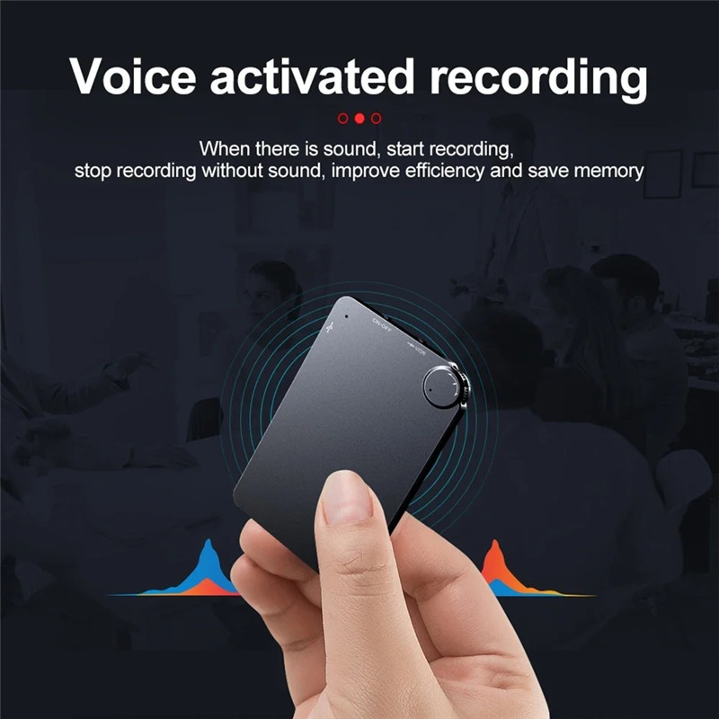 CJSD-Ultra-Thin Noise Reduction Recorder Mini Digital Recorder Professional Portable Recorder For
