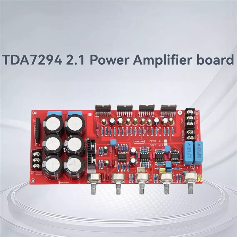 A24U TDA7294 2.1 Channel 2X80W+ 160W Hifi Audio Amplifier Board Subwoofer Power Amplifier AMP Board