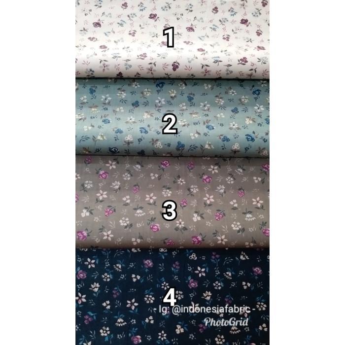 "New" Kain Bahan Katun Jepang Gamis Tunik Masker Daster Konveksi motif KJ251