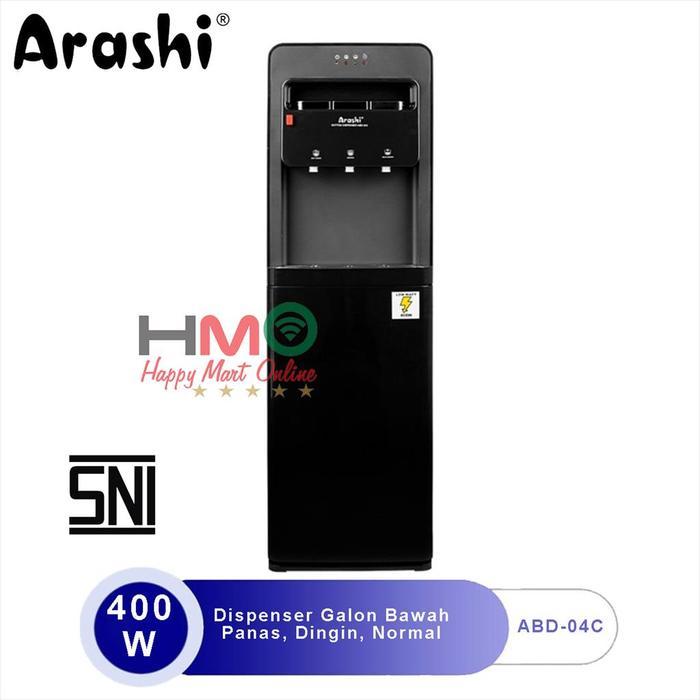 Dispenser Arashi Galon Bawah Abd 04 Panas Dingin Normal Bottom Load Dispenser Arashi Abd-04 Diskon