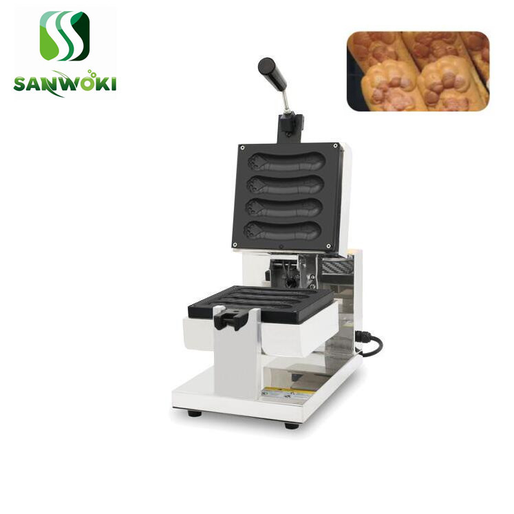 Rotary cat paw waffle machine tiger paw waffle cake baker machine cartoon waffle maker machine anime