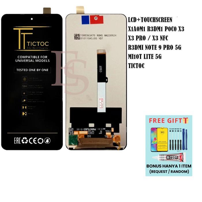 LCD + TOUCHSCREEN X1A0M1 R3DM1 P0C0 X3 / X3 PRO / X3 NFC / R3DMI NOTE 9 PRO 5G / MI10T LITE 5G