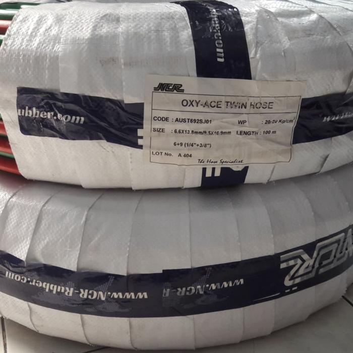 Selang Las Double Ncr 3/8" X 1/4" / Twin Hose Gas Oxy Ace #Gratisongkir