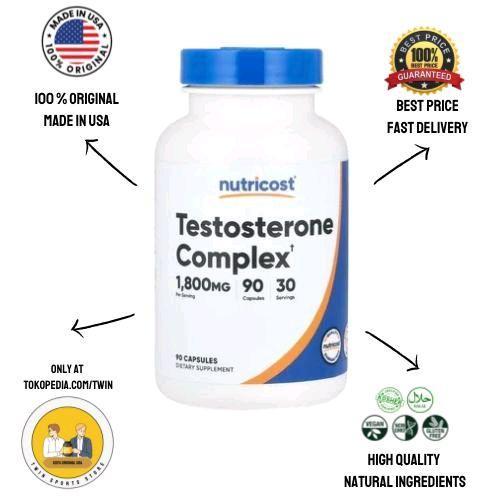 Nutricost Testosterone Complex, 90 Capsules suplemen kesehatan