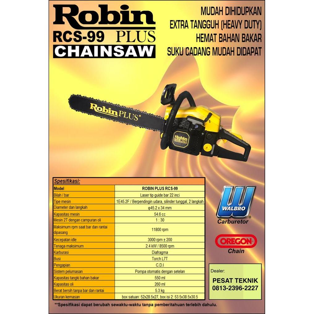Gergaji Mesin Robin RCS-99 Plus Chainsaw