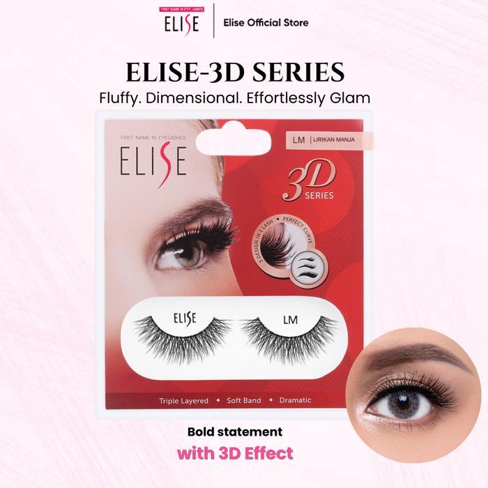 HOT PROMO Elise Bulu Mata 3D LM Lirikan Manja Bold Look Multi Layer, Cocok untuk Riasan Pesta &