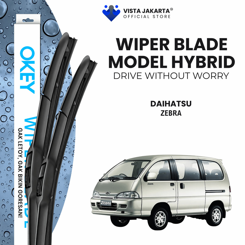Wiper Daihatsu Zebra Hybrid Kaca Depan Mobil