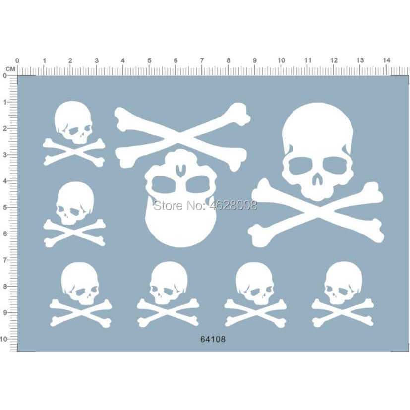Mega Size 1/48 Skull Crossbone RX78 RX-78-2 Figure Model Water Slide Decal White
