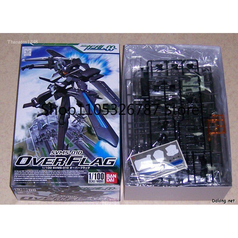 Original Authentic Bandai MG HG TV 1/100 Gundam 00 Over Flag Final Union Version Exia Model Kit,