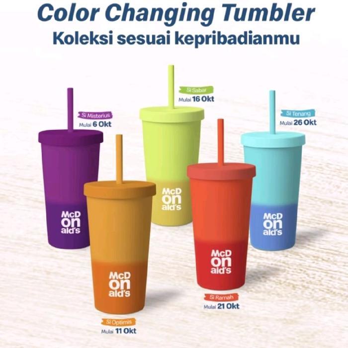 Promo Reusable Tumbler Cup Gelas Mcd Mcdonald Mcdonalds Mcdonald'S Baru New Terlaris