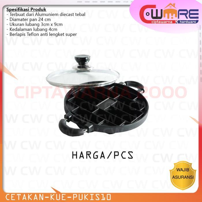 Cetakan kue pukis 10 lubang alat masak dapur kitchen pastry baking set
