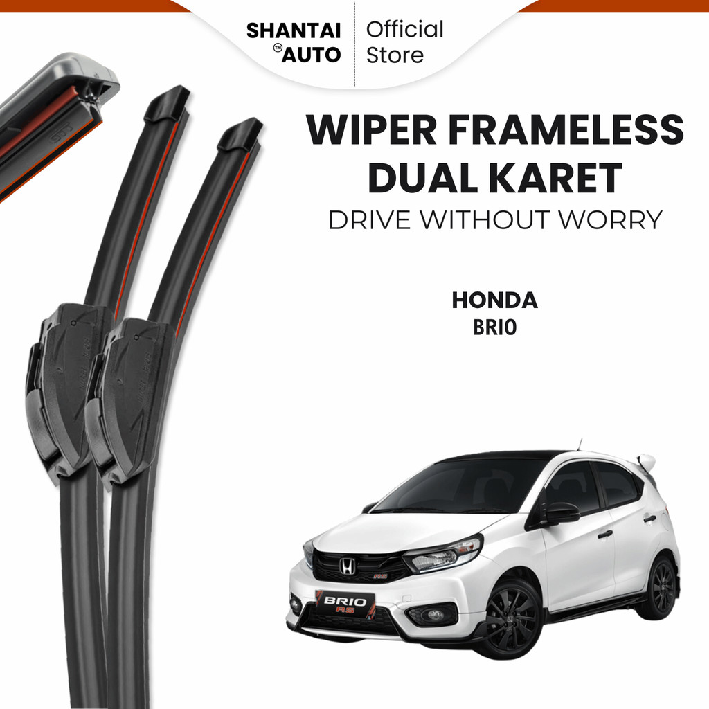 Wiper Honda Brio Dual Kaca Depan Mobil