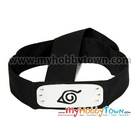 Headband Naruto Konoha Hitam Kode 990