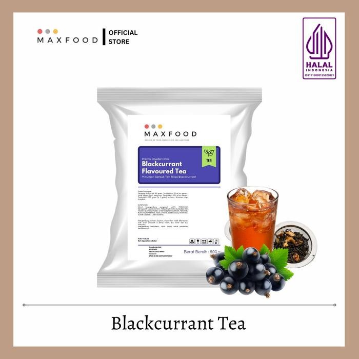 

oW.galiban - MAXFOOD Blackcurrant Tea Powder 1Kg Bubuk Minuman Teh Rasa Anggur Hitam