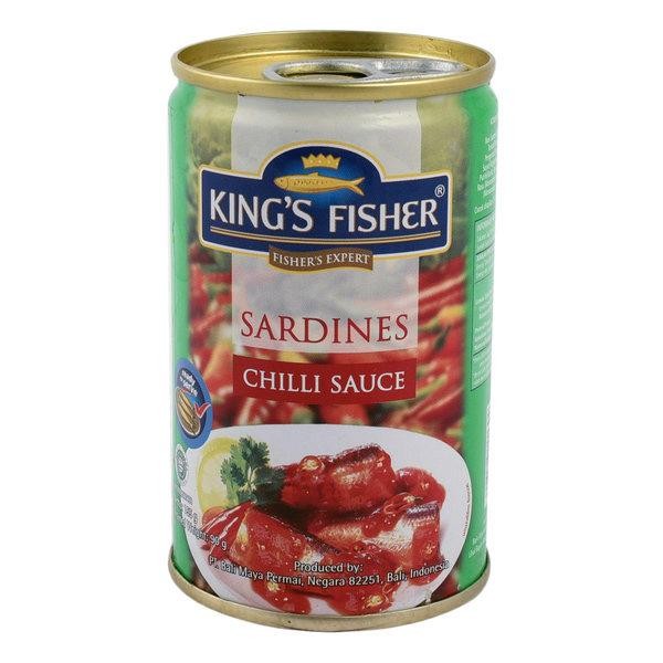 

Mamiseler45 - Paket 8 Pcs King'S Fisher Sarden Mini Saus Sambal 155G - Makanan Kaleng Praktis