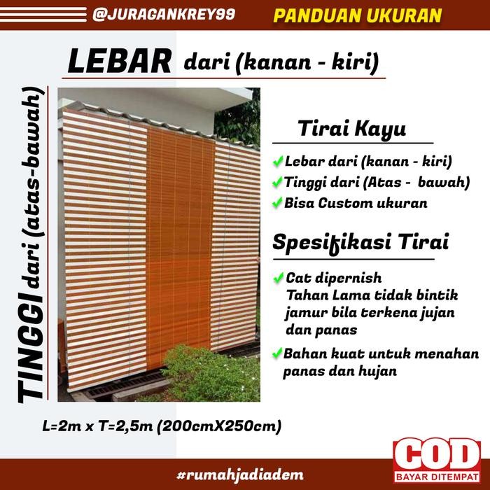 Krey Outdoor Krei Kayu Tiray Indoor Permeter Custom - Garansi