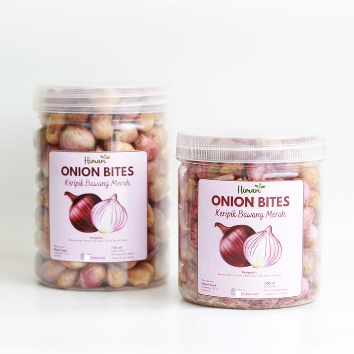 

HIMARI ONION BITES KERIPIK BAWANG MERAH UTUH 100% PRODUK LOKAL HALAL CEMILAN KERING