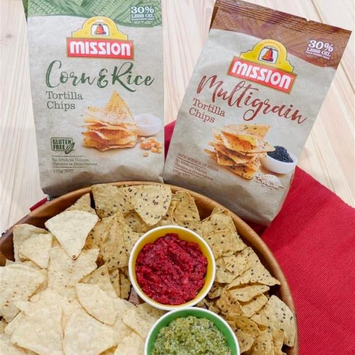 

MISSION TORTILLA CHIPS MULTIGRAIN 170GR KERIPIK TORTILA2