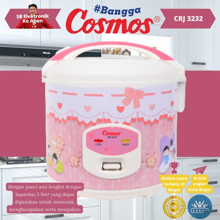 Cosmos Rice Cooker Crj-3232 2 Liter / Magic Com Crj3232 / Crj 3232