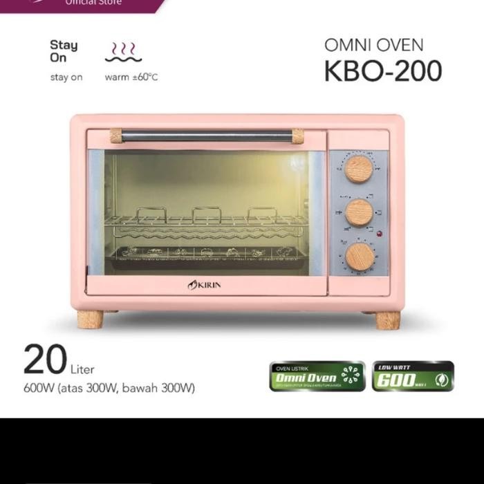 Kirin Oven Listrik Low Watt 20 Liter Kbo 20