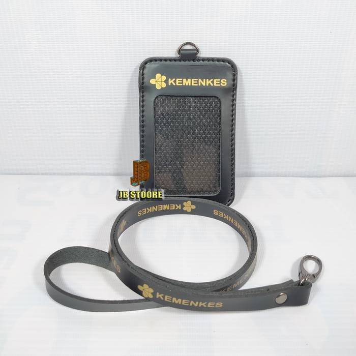 

Tempat Id Card KEMENKES Kulit / Id Card Holder Kemenkes Gantung / name tag kemenkes kulit