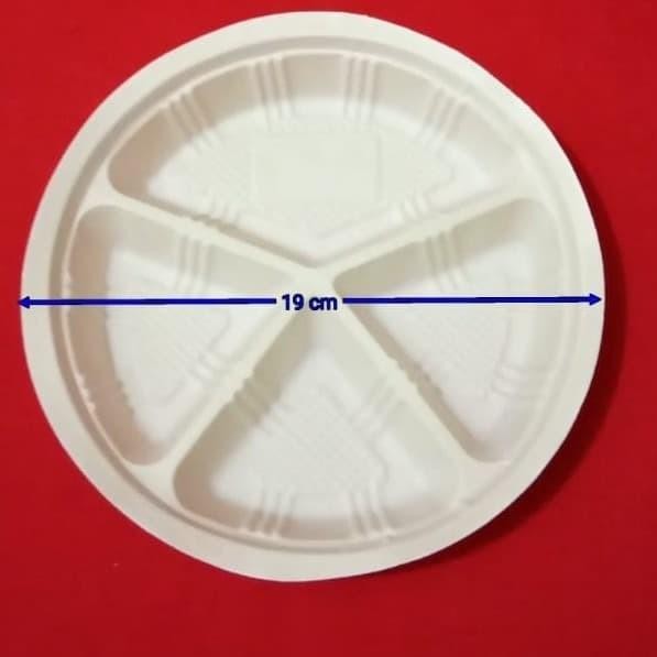 Mika Dus Nasi 20cm Sekat 5 BULAT ( Merak 4 Lubang )