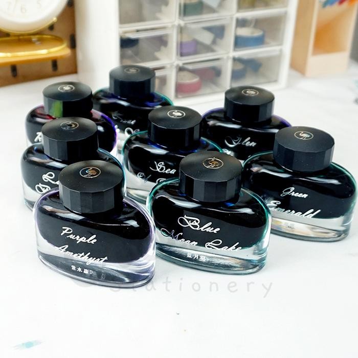 

Bisa E-Katalog! Ostrich Sheen Fountain Pen Ink Vintage Metallic Color 30 Ml Tinta Kaligrafi