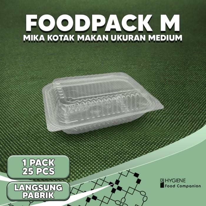 Kotak Makan Foodpack Size S M Kotak Dimsum Plastik Sekali Pakai