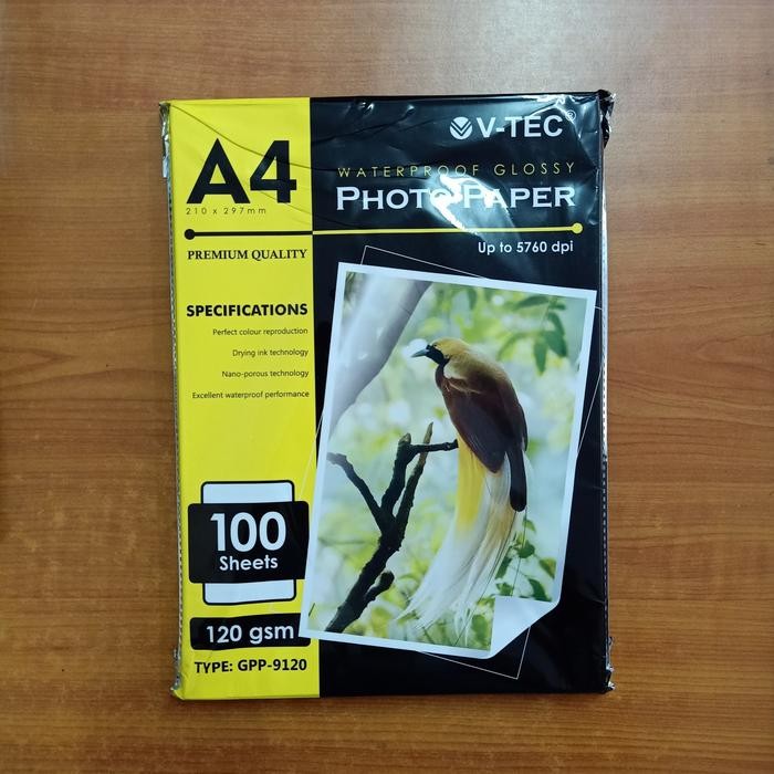 

Pilihan- Kertas Foto / Glossy Photo Paper A4 - 120 Grm 100 Lbr