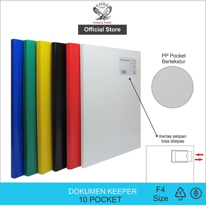 

Document Keeper/Clear Holder 10 Pocket FC E 317