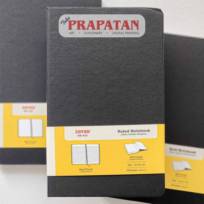 

Joyko A5 Notebook Hardcover BLACK Buku Tulis Catatan