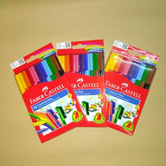

Connector Pen Faber-Castell 10 Warna (Spidol Warna)
